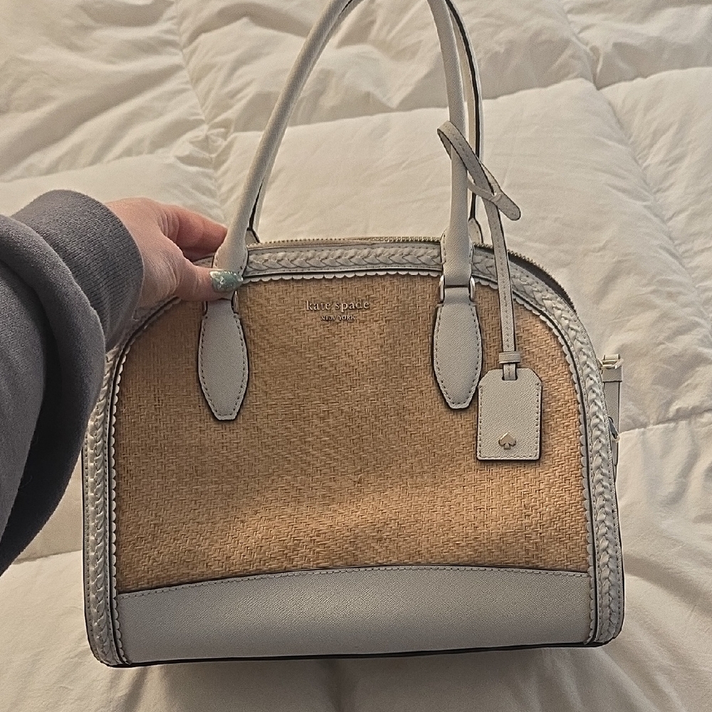 Kate Spade Beige and Gray Satchel
